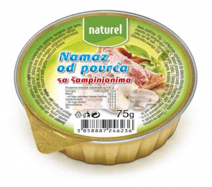 NATUREL NAMAZ OD POVRĆA S ŠAMPINJONIMA 75G-ALU