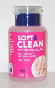 SOFT&CLEAN SKIDAČ LAKA ZA NOKTE 200 ML