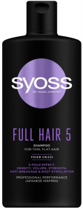 SYOSS ŠAMPON 440 ML FULL HAIR 5D