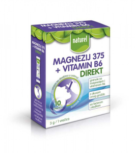 NATUREL MAGNEZIJ 375+VITAMIN B6 DIREKT 30 G (10 X3G)