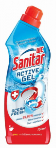 50387 SANITAR WC ACTIVE GEL OCEAN FRESH 750 ML