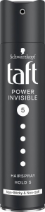 TAFT LAK ZA KOSU 250ML POWER INVISIBLE