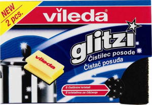VILEDA  ABRAZIVNA SPUŽVA GLITZI CRYSTAL 2/1