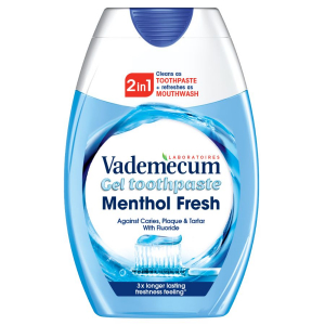 VADEMECUM 2U1 75ML  MENTOL FRESH