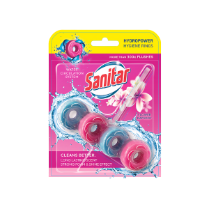 90113 SANITAR HYGIENE RINGS FLOWER 40 G MONO BLOK