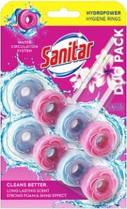 90116 SANITAR HYGIENE RINGS FLOWER2X40 G DUO BLOK