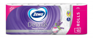 4087300  ZEWA AQUA TUBE, DELUXE LAVANDA, 10 ROLA