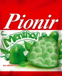 PIONIR GUMENI BOMBONI MENTHOL 100G