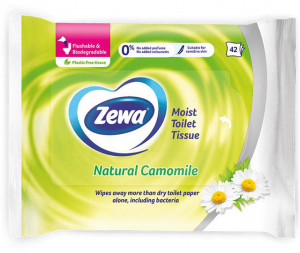 6786  ZEWA VLAŽNI TOAL.PAPIR NATURAL CAMOMILE