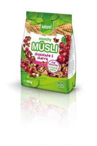 NATUREL WHOLEGRAIN CRUNCHY MUESLI CHOCO & CHERRY 350G