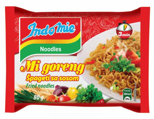 INDOMIE INSTANT PRŽENI REZANCI MI GORENG 80 G