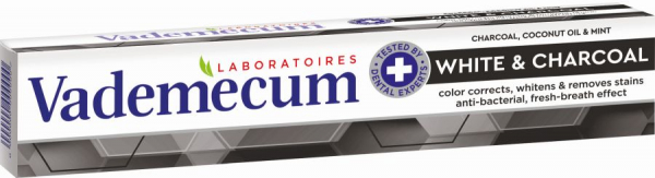 VADEMECUM 75ML PREMIUM WHITE&CHARCOAL