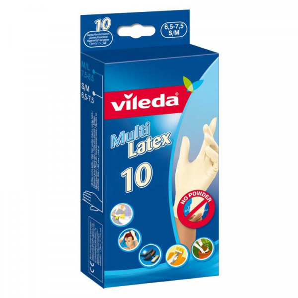 VILEDA RUKAVICE JEDNOKRATNE MULTI LATEX 10/1 M/L