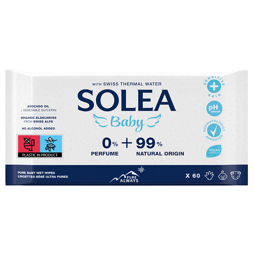 SOLEA  BABY  VLAŽNE MARAMICE 60 KOM