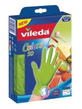 VILEDA RUKAVICE JEDNOKRATNE COLORS 50/1 M/L
