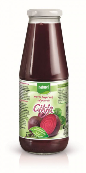 NATUREL SOK CIKLA 0,72L 100% SOK BEZ DOD.ŠEĆERA