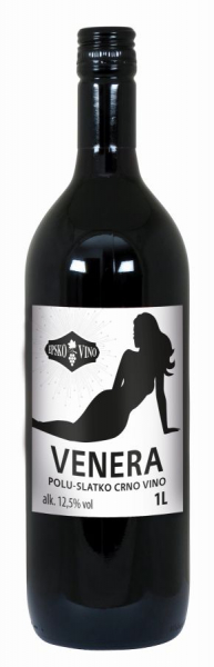 EPSKO POLUSLATKO CRNO VINO VENERA 1L STAKLO
