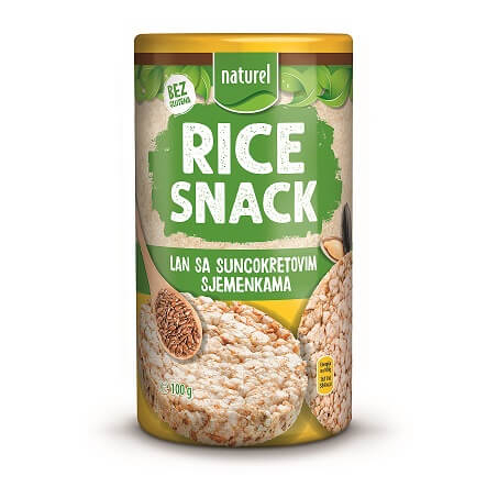 NATUREL RICE SNACK SA LANOM I SUNCOKRETOM 100G