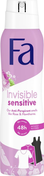 FA DEOSPREY 150 ML INVISIBLE SENSITIVE