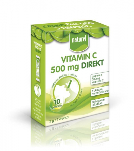 NATUREL VITAMIN C 500 MG DIREKT 30 G (10 X 3 G)