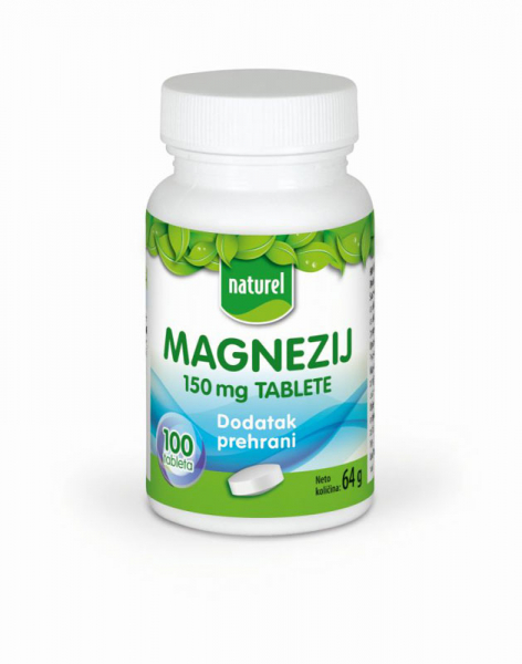 NATUREL MAGNEZIJ TABLETE 150 MG ( 100 TABL)