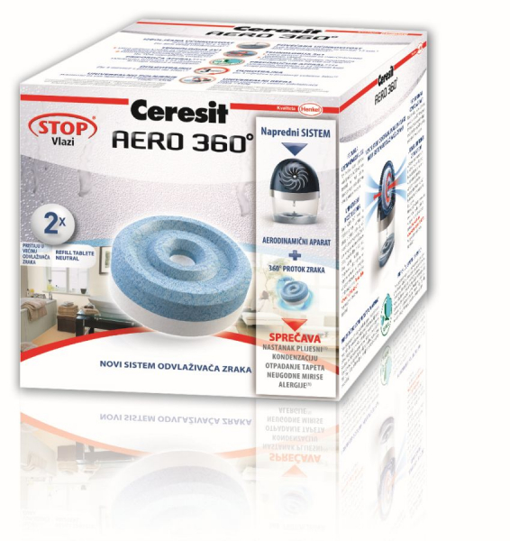 CERESIT STOP VLAZI AERO 360° REFILL TBL.2X450 G