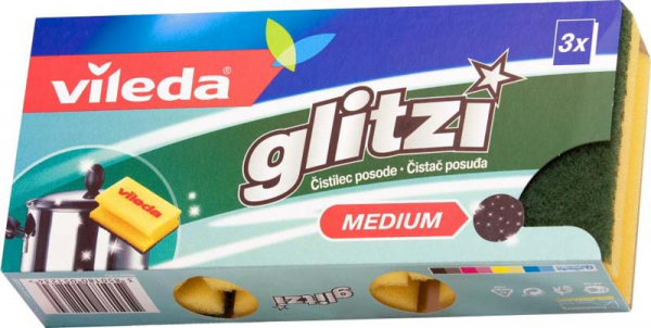 VILEDA  ABRAZIVNA SPUŽVA GLITZI MEDIUM 3/1