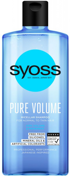 SYOSS ŠAMPON 440 ML PURE VOLUME