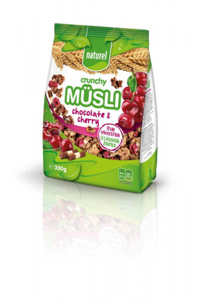 NATUREL WHOLEGRAIN CRUNCHY MUESLI CHOCO & CHERRY 350G
