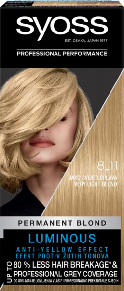 SYOSS COLOR 8-11 JAKO SVJETLO PLAVA