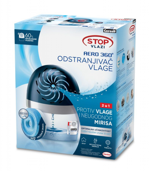 CERESIT STOP AERO WHITE 450G + TABLETA 450G