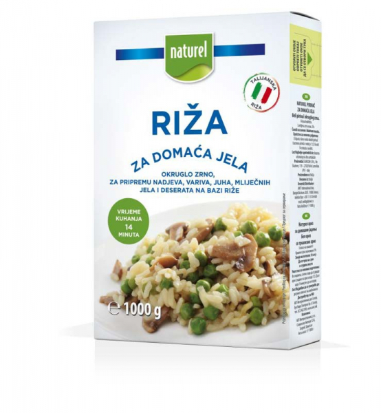 NATUREL RIŽA ZA DOMAĆA JELA KARTON 1KG