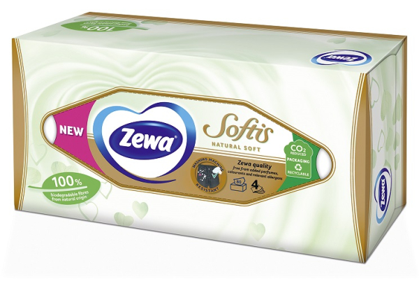 870032 ZEWA NATURAL SOFT MARAMICE U KUTIJI 12/1X80 4-SLOJNI FSC