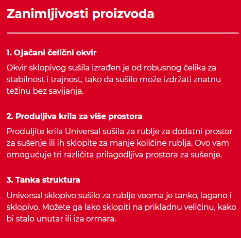 vileda universal zanimljivosti proizvoda